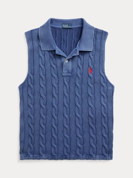 Ralph Lauren Tops - Polo by Ralph Lauren Cable-Knit Sleeveless Polo Shirt NWT